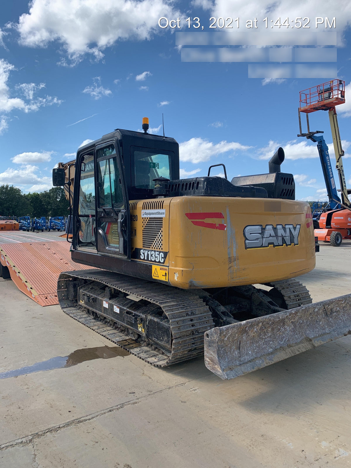 2018 SANY SY135C