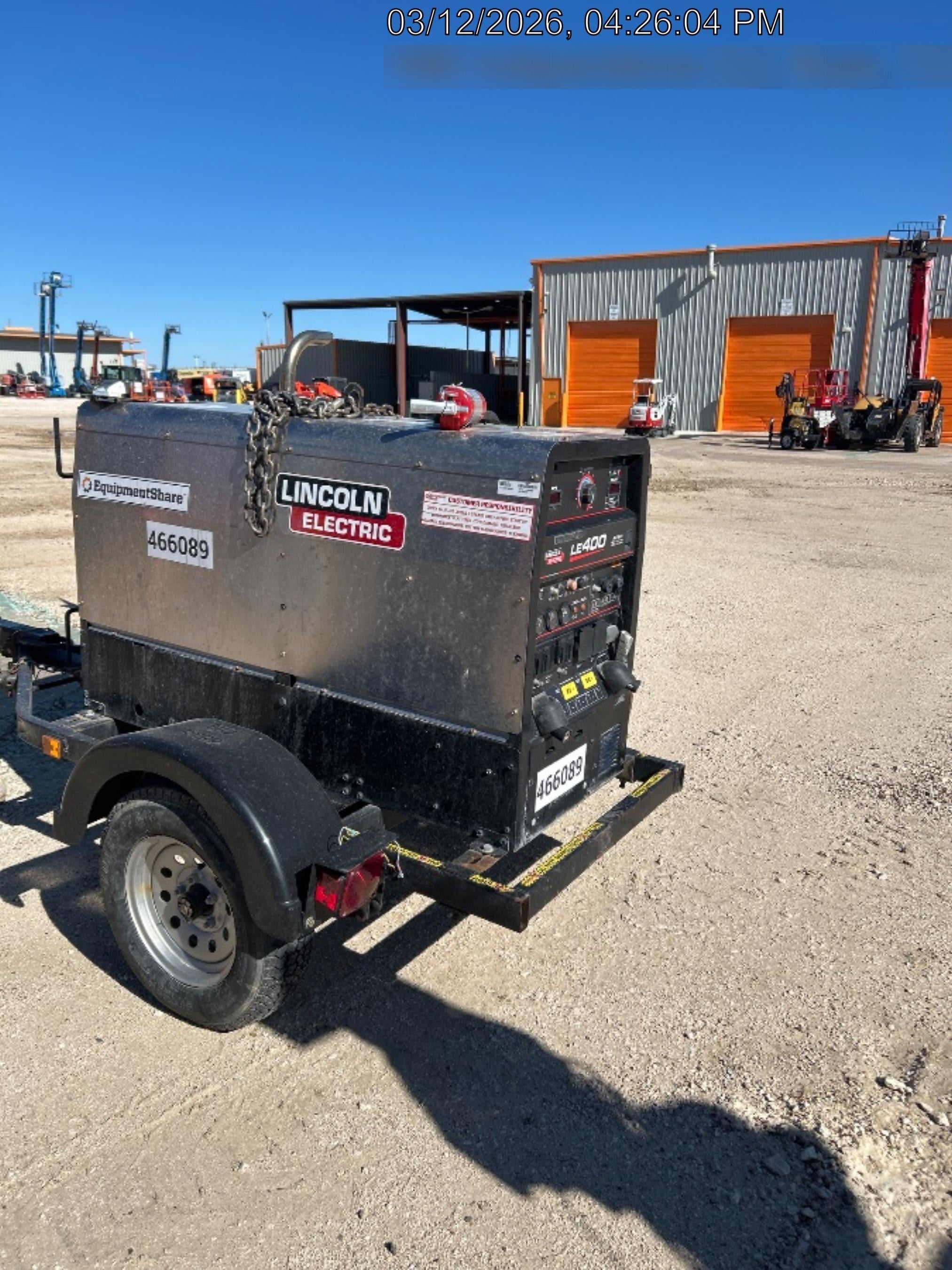 2024 Lincoln Electric LE400 Kubota V1505, Trlr, Cable Rack, Light Kit, ES Decals, T3