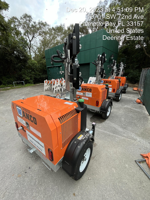 2023 Wanco WLTT-4MM4K Diesel, Deep Sea Controller, Shore Power Plug, Auto Start, (4) 350W LED Floodlights, 4kW Generator, 60 Gal Fuel Tank, 2" Ball, T3