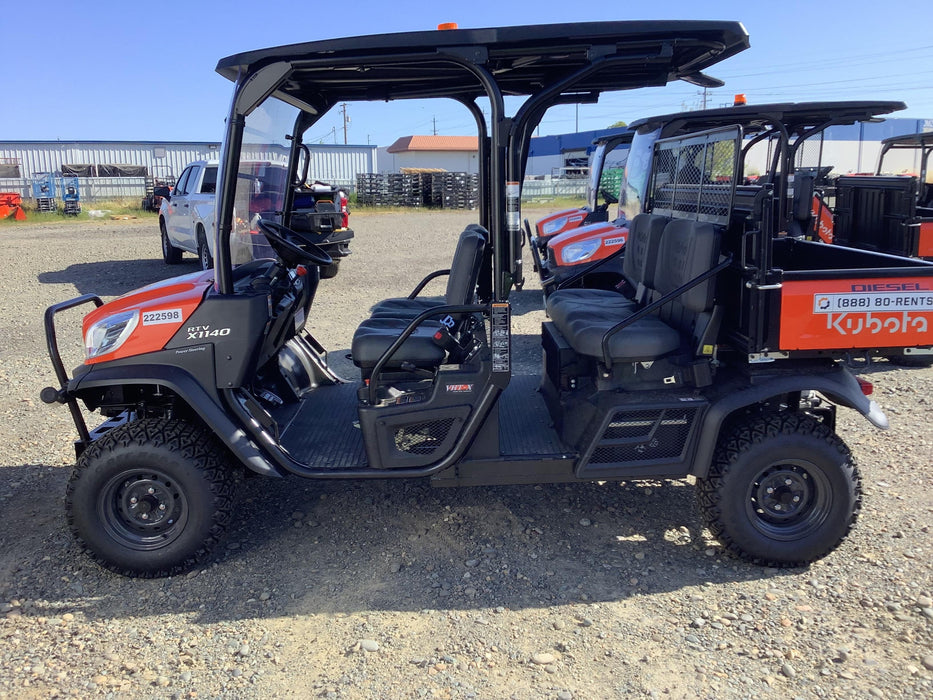 2022 Kubota RTV-X1140W-H Plastic Canopy, Windshield Acrylic Clear, LED Strobe Light, Wire Harness Kit, Back up Alarm
