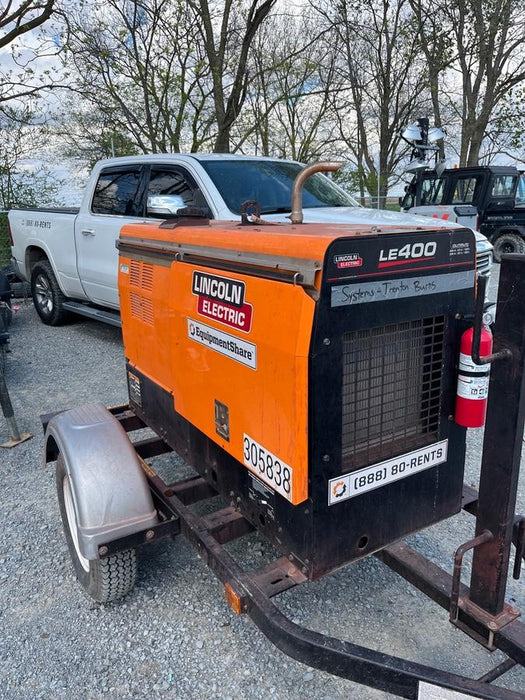 2023 Lincoln Electric LE400 Kubota V1505, Trlr, Cable Rack, Light Kit, ES Decals, T3