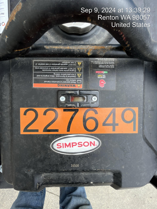 2022 SIMPSON SCGH8500