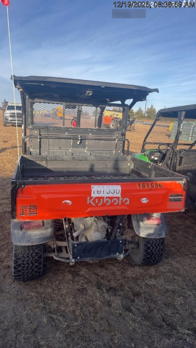 2021 Kubota RTV-X1140W-H Plastic Canopy, Windshield Acrylic Clear, LED Strobe Light, Wire Harness Kit, Back up Alarm