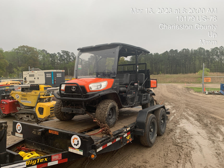 2021 Kubota RTV-X1140W-H Plastic Canopy, Windshield Acrylic Clear, LED Strobe Light, Wire Harness Kit, Back up Alarm