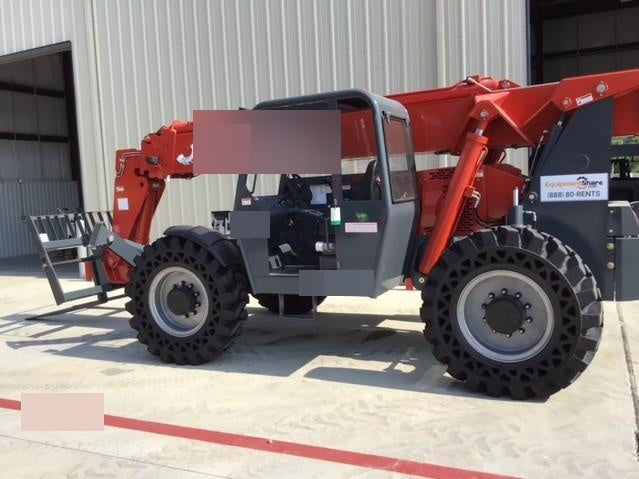 2018 Manitou MTA10055 Manitou MTA 10055 w/Cab/Heat/AC, Work Lights/Strobe, Aux Hyd, Solid Tires, Lift Hook, 66" Carriage, 60" Forks