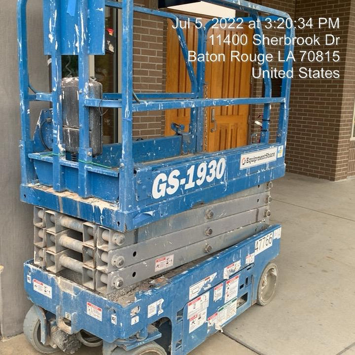 2019 Genie GS-1930 Fixed Rails with Chain Entry