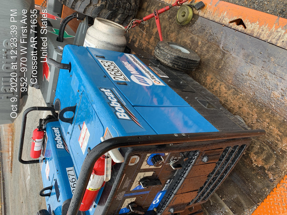 2019 Miller Electric BOBCAT 250 LP/Propane, Running Gear, Tank Bracket, Hose