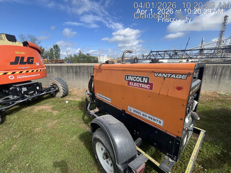 2021 Lincoln Electric Vantage 322 Vantage 322 Ready Pak 3 w/ Decals, ORANGE (includes trailer, cable rack, fender light kit) NO Telematics