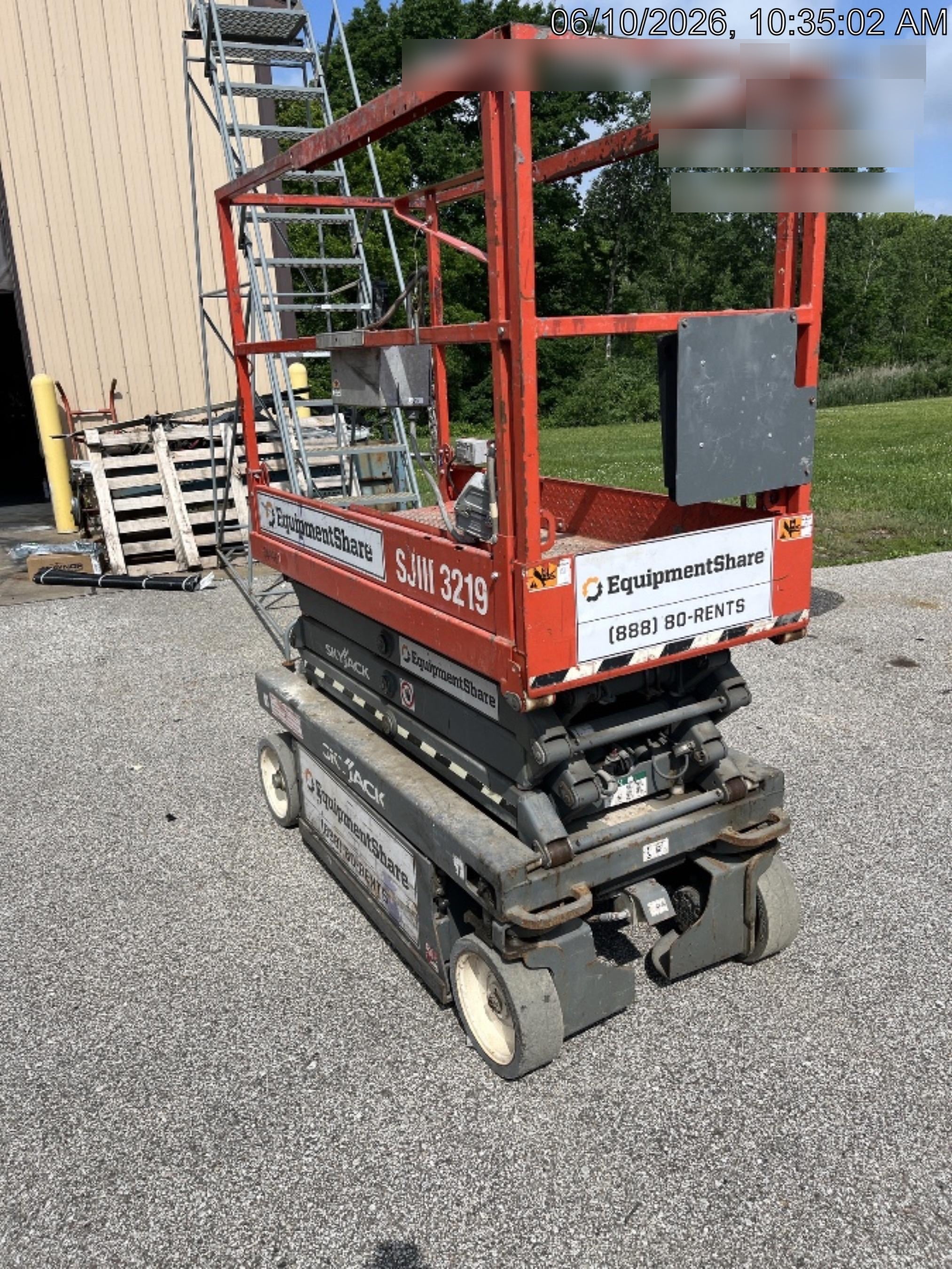 2019 Skyjack SJIII-3219 Standard Options, Trojan Batteries