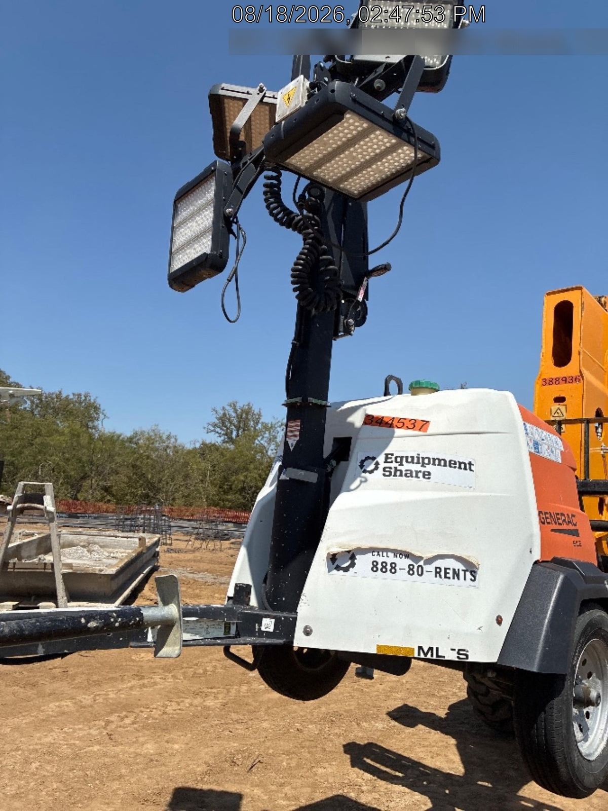2023 Generac MLT2 Diesel, Flex Switch 120V Input, Powerzone Controller, (4) 320W LED Lights, 4kW Generator, 39.9 Gal Fuel Tank, 2" Ball, T3