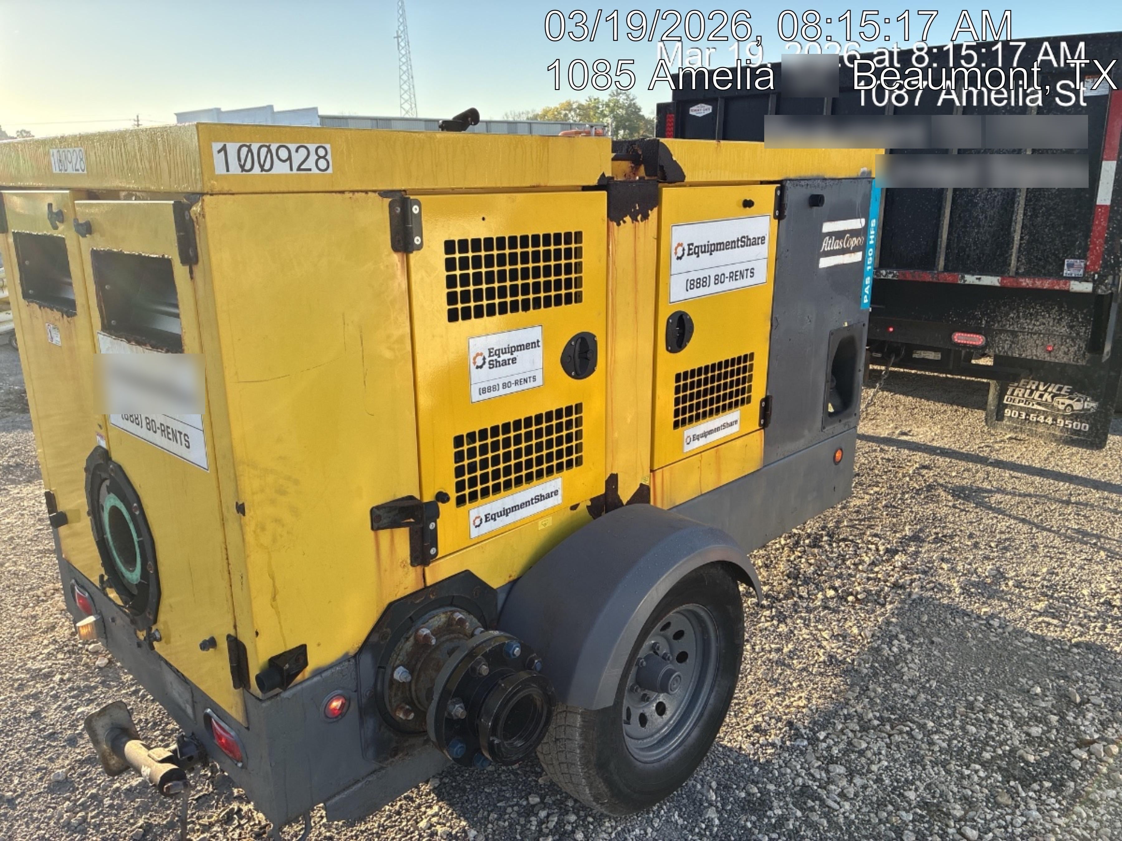2020 ATLAS COPCO PAS 150 HF CS Enclosed