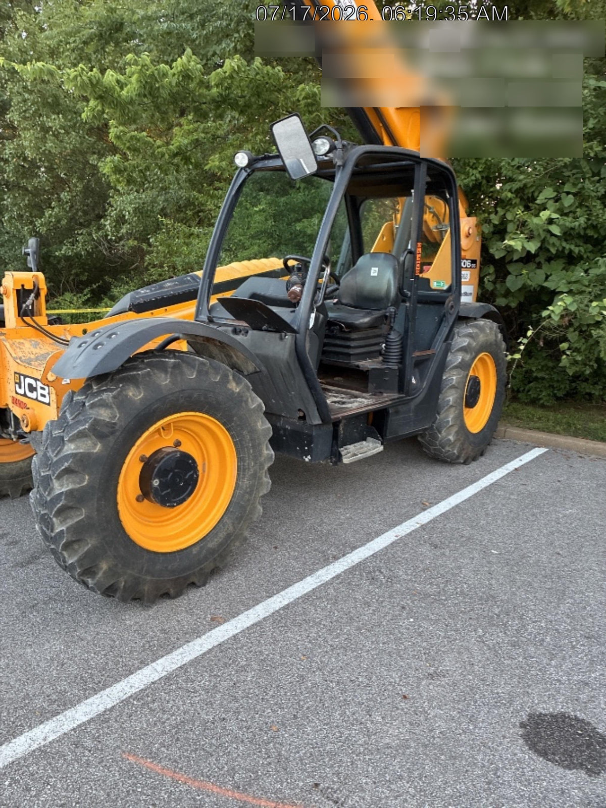 2019 JCB 506-36 Canopy, 74 HP, Foam Filled Tires, STD Worklight, Beacon, Aux Hydraulics, Lifting Eye, Back up Alarm 48" Carriage/48" Forks