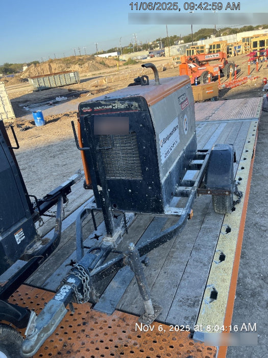 2019 Lincoln Electric Vantage 322 Ready-Pak 3, Two Wheel Trailer, Fender and Light Kit, Cable Rack