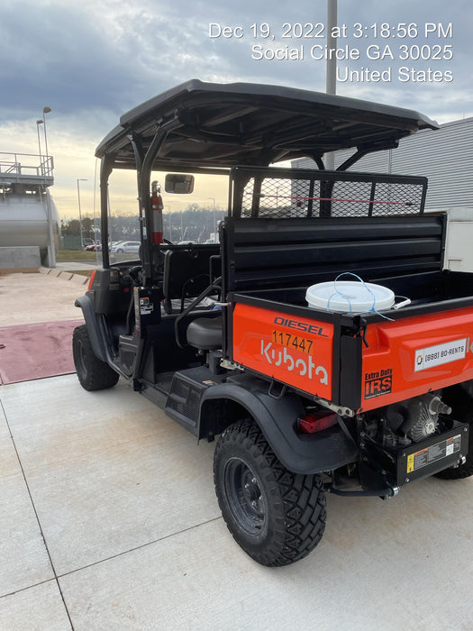 2020 Kubota RTV-X1140W-H 4wd Utility Cart, 4 Seat, Diesel, LED Strobe, Windshield Tempered Glass, Plastic Canopy, Wire Harness Kit, Backup Alarm
