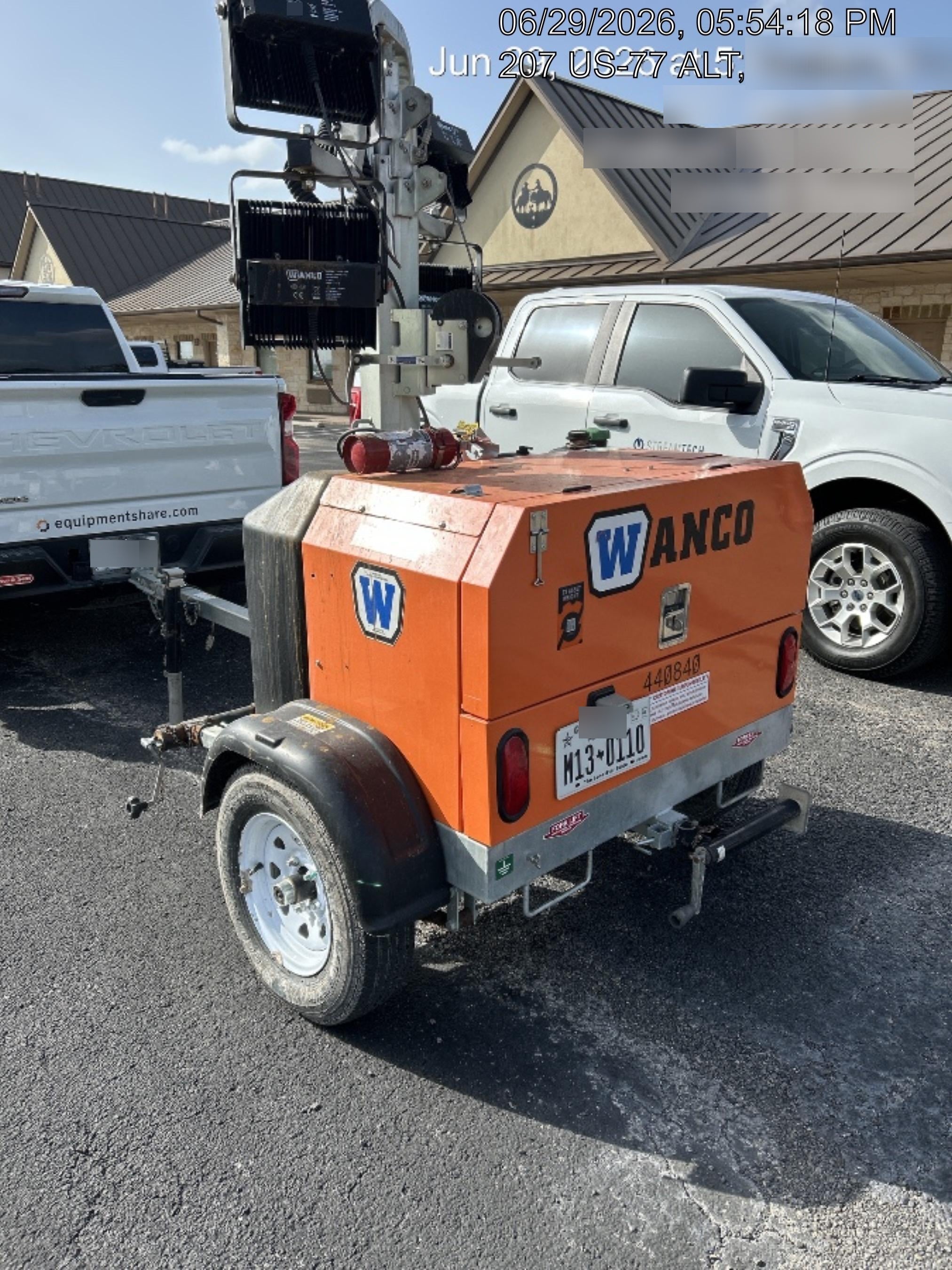 2024 Wanco WLTT-4MM4K Diesel, Deep Sea Controller, Shore Power Plug, Auto Start, (4) 350W LED Floodlights, 4kW Generator, 60 Gal Fuel Tank, 2" Ball, T3