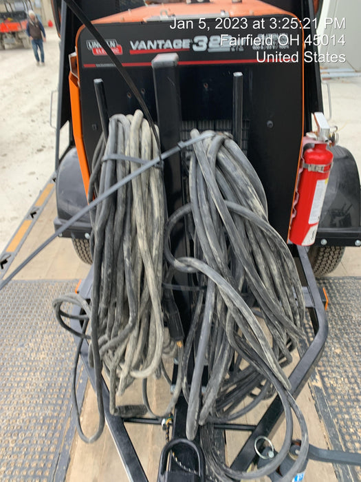 2021 Lincoln Electric Vantage 322 Vantage 322 Ready Pak 3 w/ Decals, ORANGE (includes trailer, cable rack, fender light kit) NO Telematics