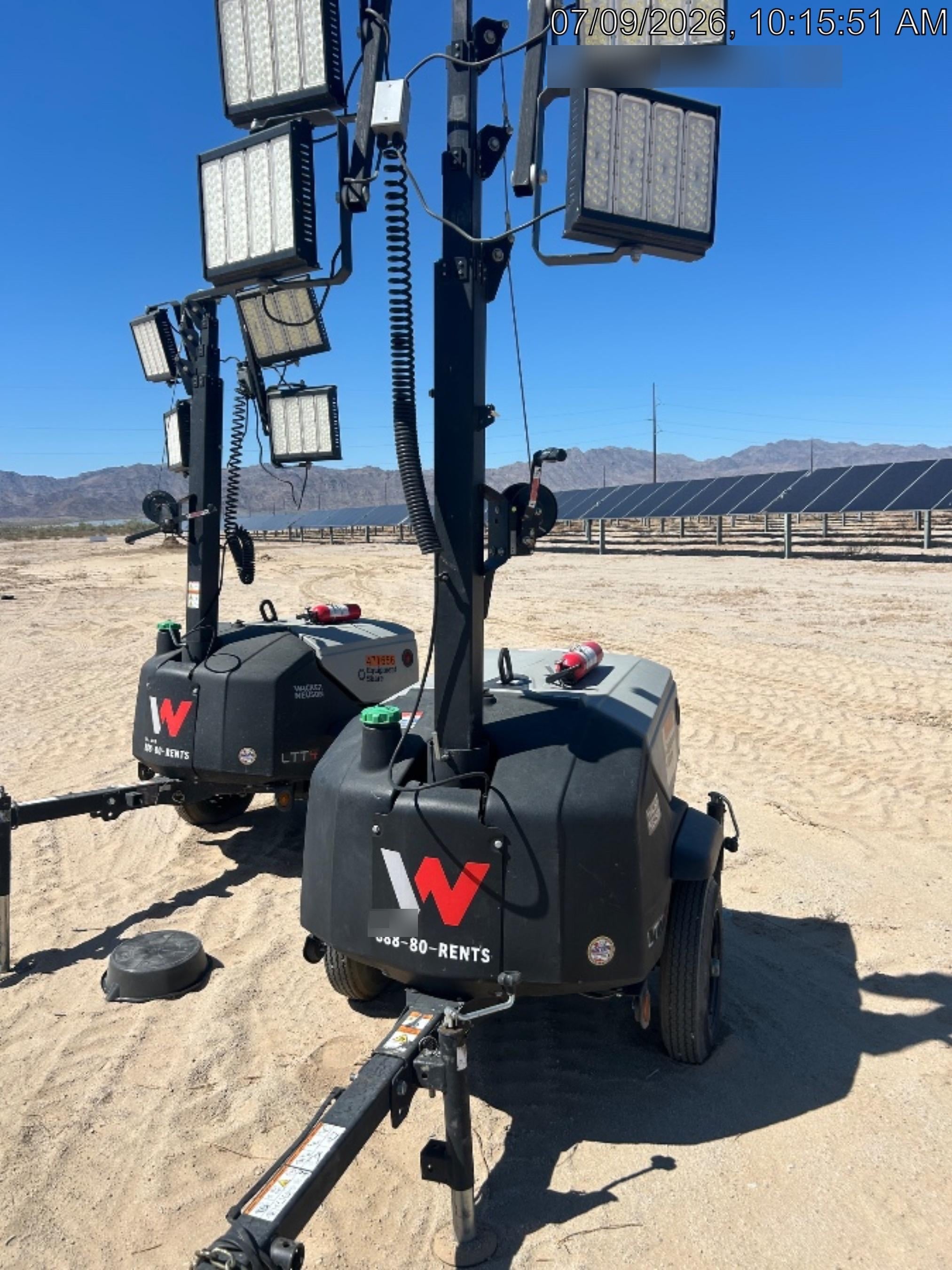 2024 Wacker Neuson LTT4 Diesel, Kohler KDW702, Deep Sea Controller, Auto Start, LED 320W, Bypass Outlet, T3