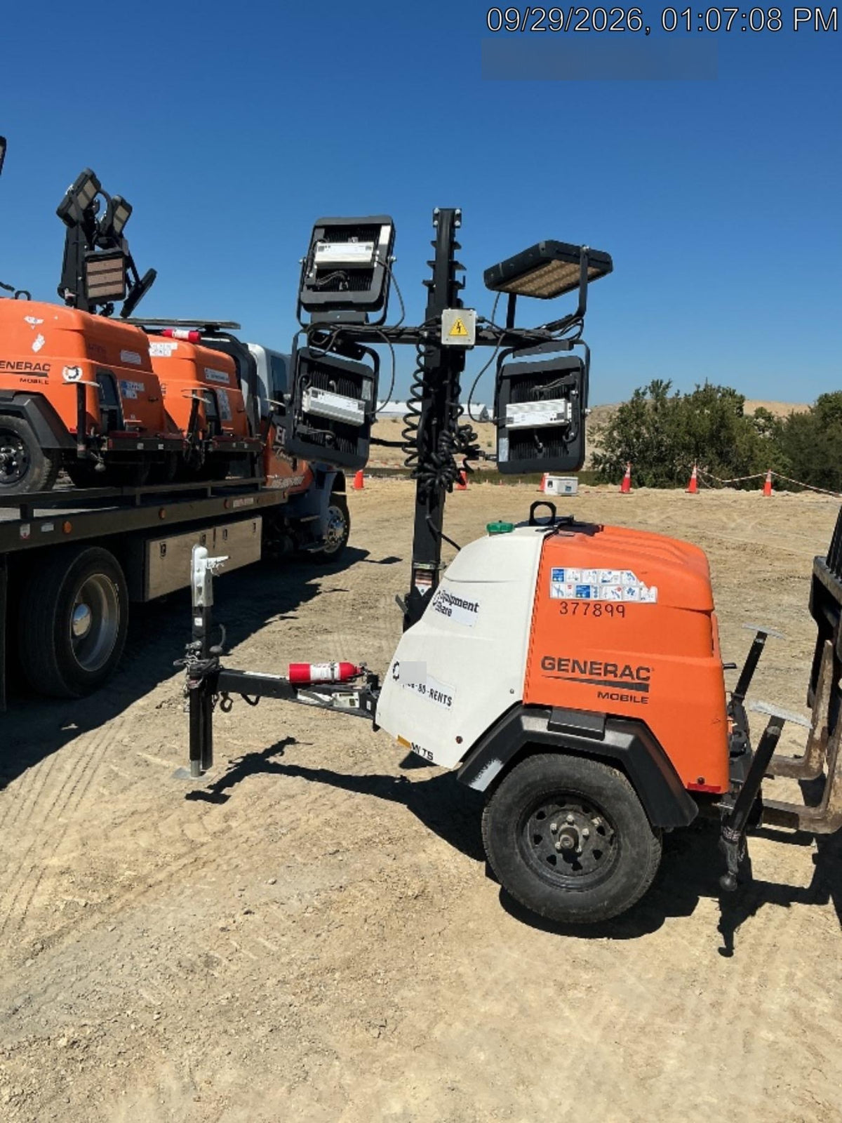 2023 Generac MLT2 Diesel, Flex Switch 120V Input, Powerzone Controller, 
(4) 320W LED Lights, 4kW Generator, 39.9 Gal Fuel Tank, 2" Ball, T3
