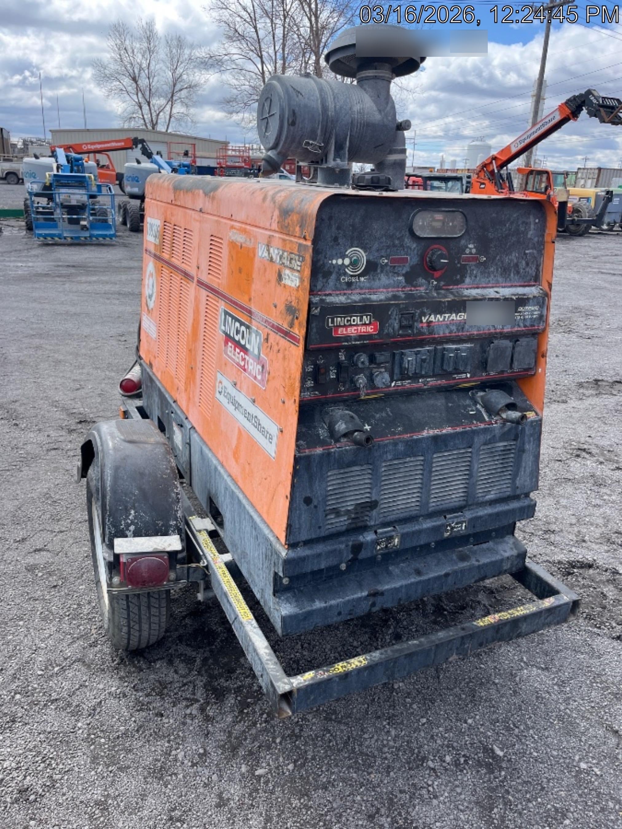 2021 Lincoln Electric Vantage 549X Ready Pak 3, ORANGE (includes trailer, cable rack, fender light kit)