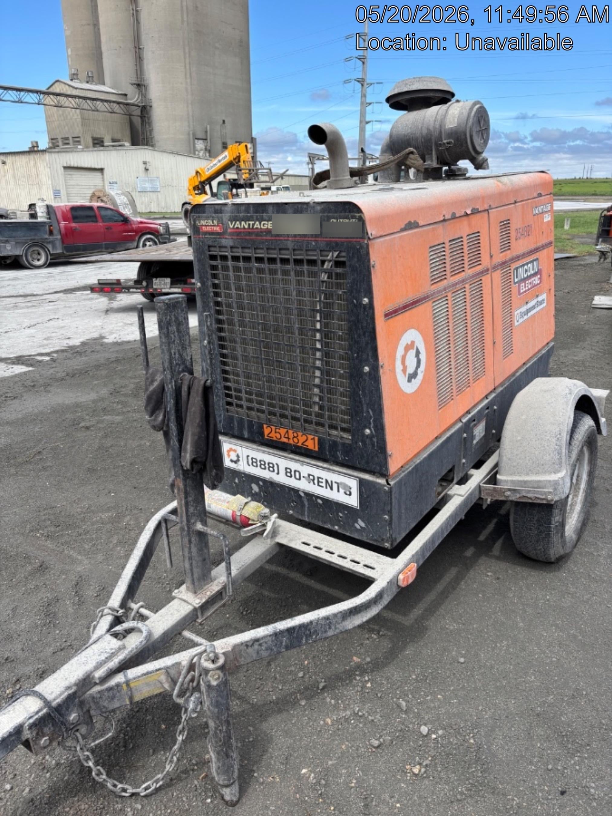 2022 Lincoln Electric Vantage 549X Crosslink Technology, Trailer Mounted, ES Decals, T3