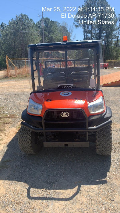 2021 Kubota RTV-X1140W-H Plastic Canopy, Windshield Acrylic Clear, LED Strobe Light, Wire Harness Kit, Back up Alarm