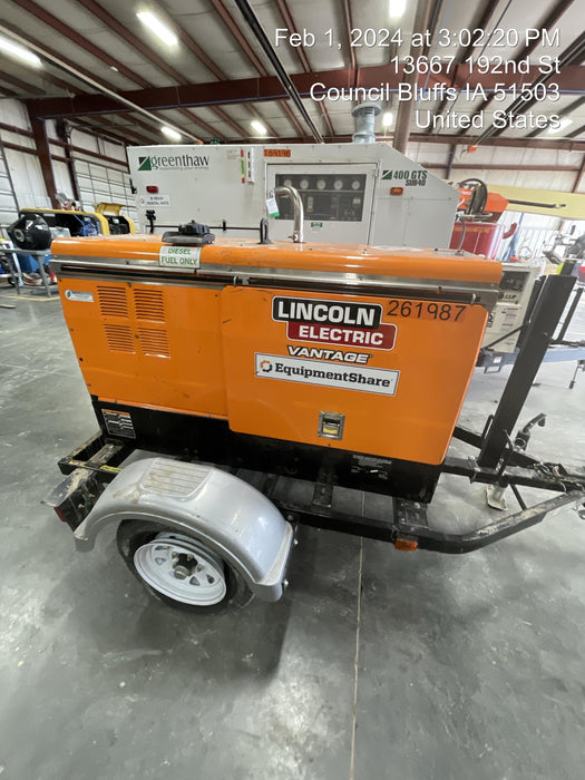 2022 Lincoln Electric LE400 Kubota V1505, Trlr, Cable Rack, Light Kit, ES Decals, T3