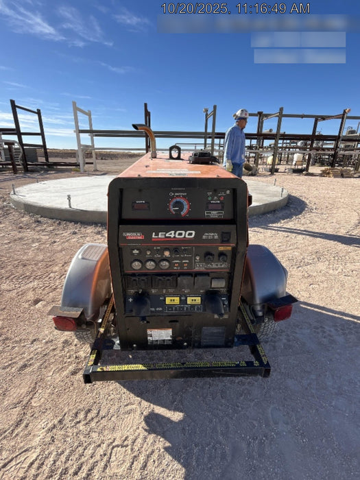 2022 Lincoln Electric LE400 Kubota V1505, Trlr, Cable Rack, Light Kit, ES Decals, T3