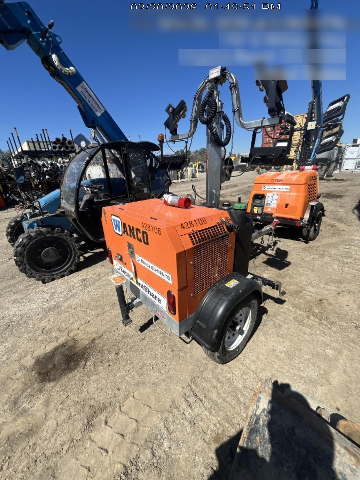 2024 Wanco WLTT-4MM4K Diesel, Deep Sea Controller, Shore Power Plug, Auto Start, (4) 350W LED Floodlights, 4kW Generator, 60 Gal Fuel Tank, 2" Ball, T3