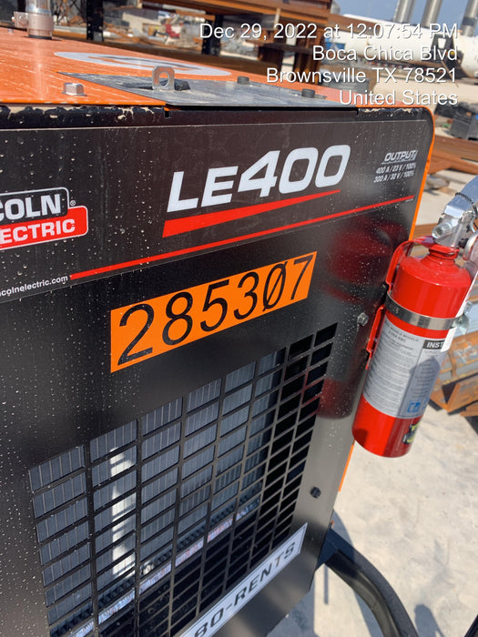 2022 Lincoln Electric LE400 Kubota V1505, Trlr, Cable Rack, Light Kit, ES Decals, T3