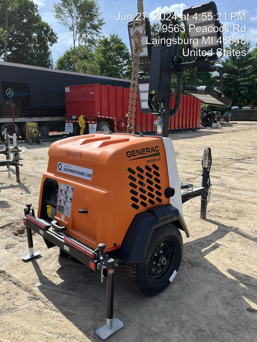 2024 Generac MLT2 Diesel, Flex Switch 120V Input, Powerzone Controller, 
(4) 320W LED Lights, 4kW Generator, 39.9 Gal Fuel Tank, 2" Ball, T3