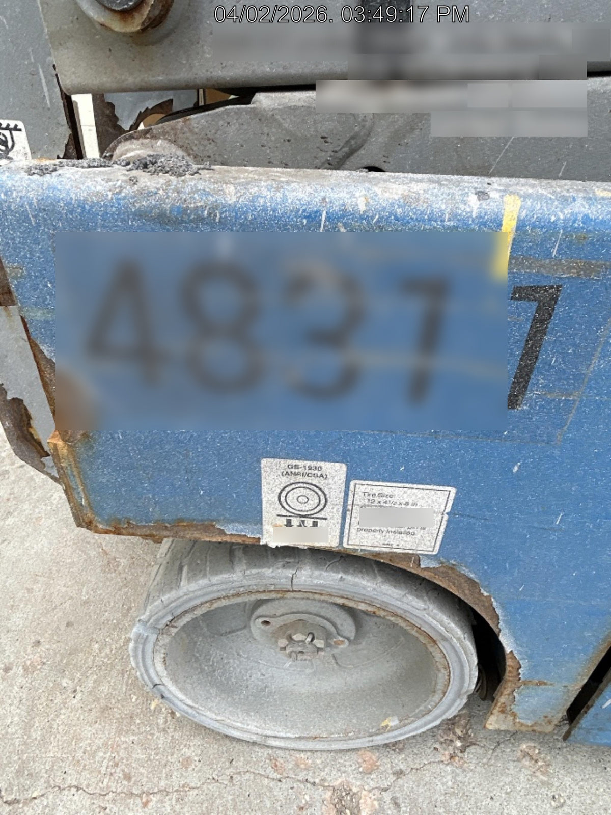 2019 Genie GS-1930 Fixed Rails with Chain Entry