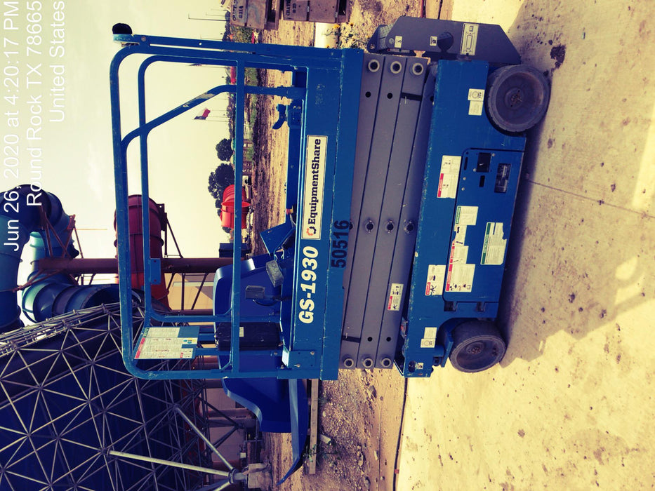 2019 Genie GS-1930 Fixed Rails with Chain Entry