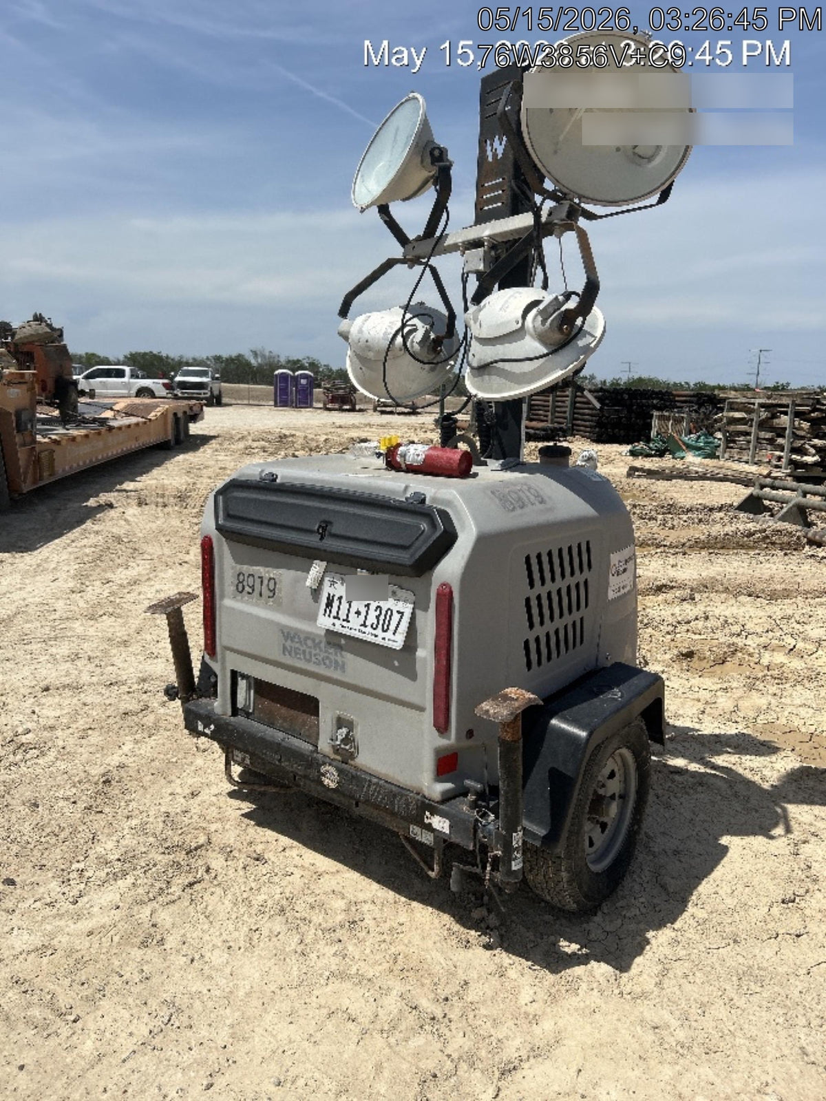 2018 Wacker Neuson LTV6L-MH Wacker Neuson LTV6L Towable Light Tower