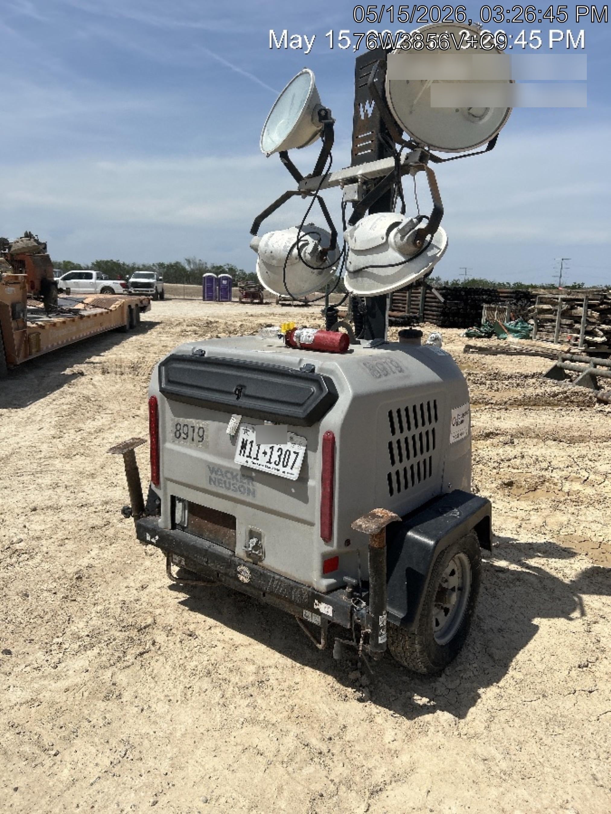 2018 Wacker Neuson LTV6L-MH Wacker Neuson LTV6L Towable Light Tower