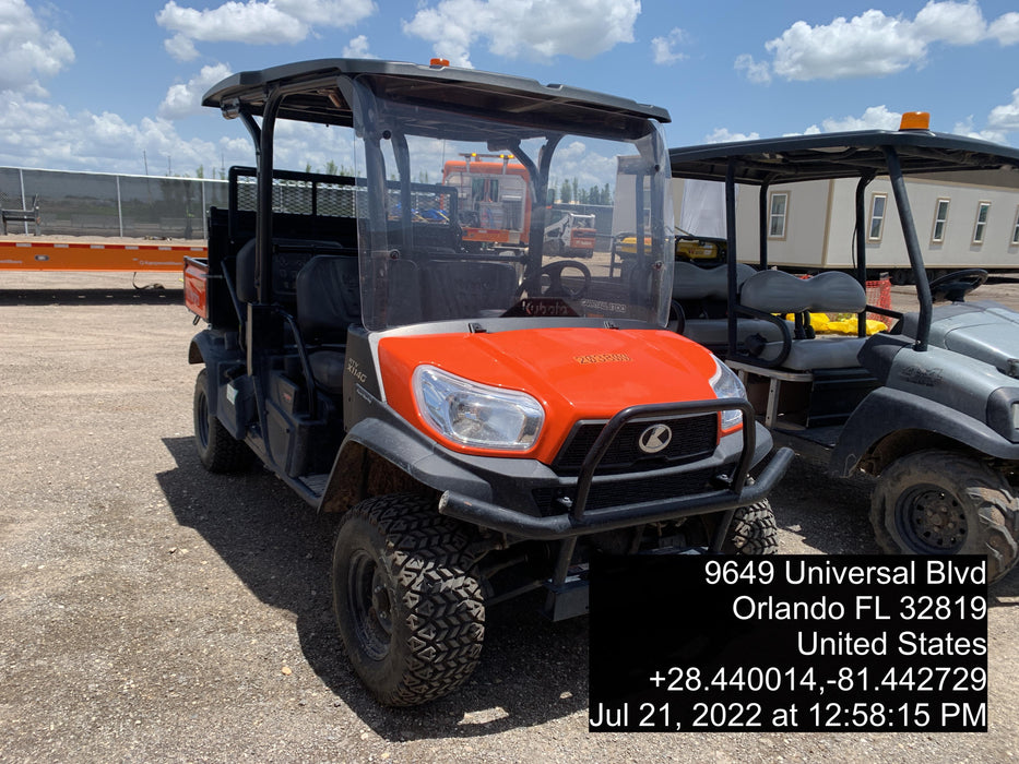 2022 Kubota RTV-X1140W-H Plastic Canopy, Windshield Acrylic Clear, LED Strobe Light, Wire Harness Kit, Back up Alarm