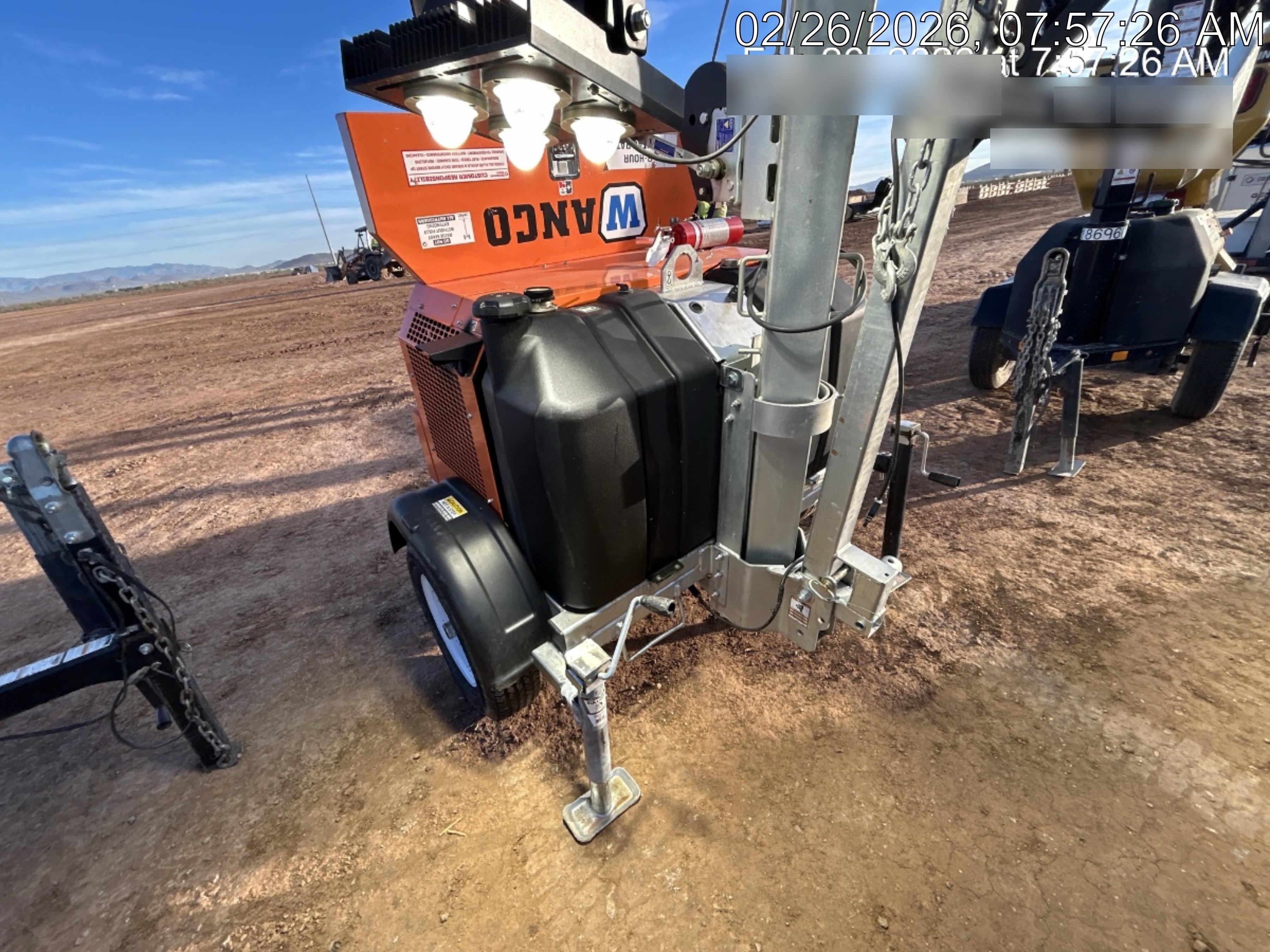 2024 Wanco WLTT-4MM4K Diesel, Deep Sea Controller, Shore Power Plug, Auto Start, (4) 350W LED Floodlights, 4kW Generator, 60 Gal Fuel Tank, 2" Ball, T3