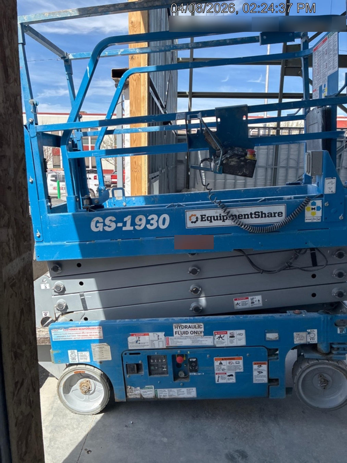 2020 Genie GS-1930 Solid Non Marking Tires, Beacon, Folding rails with half height swing gate