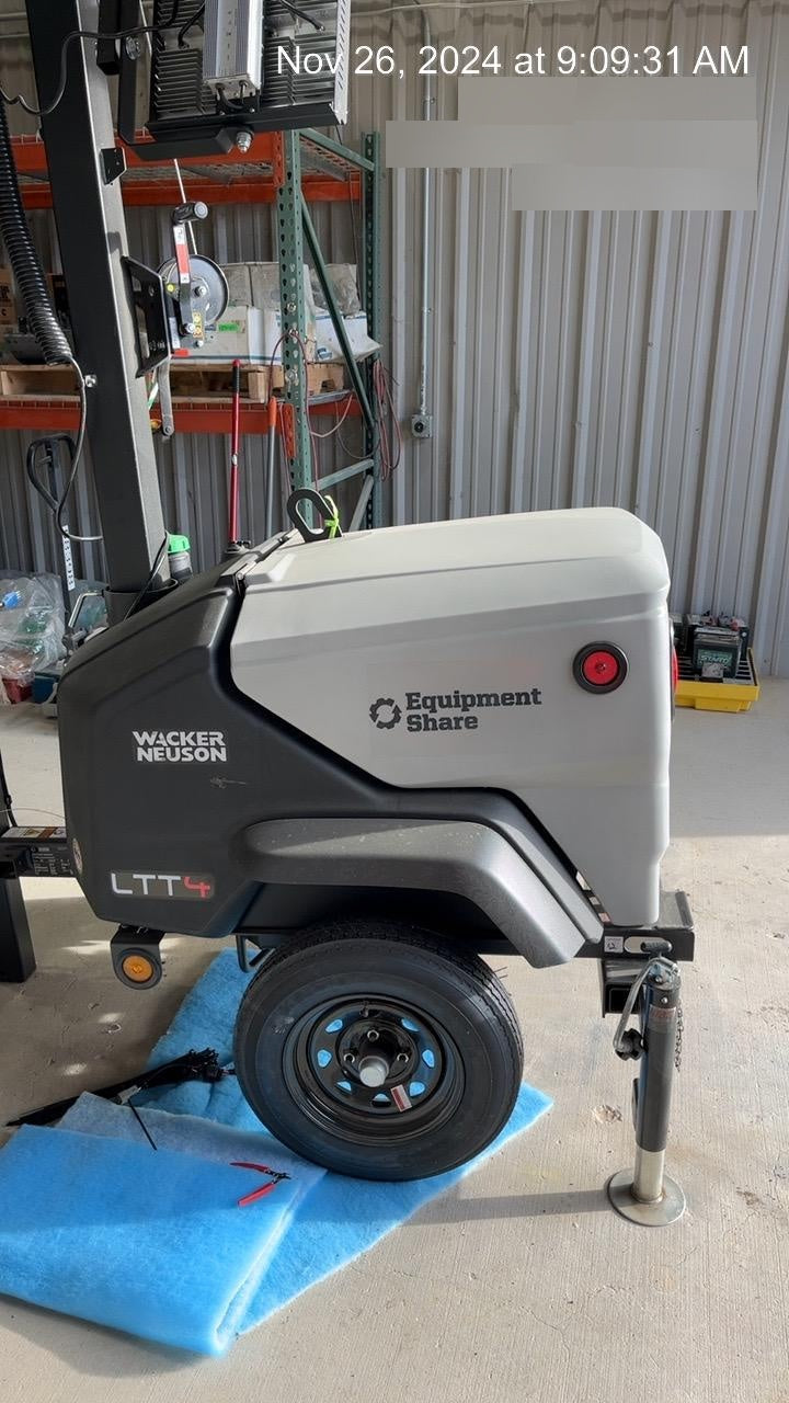 2024 Wacker Neuson LTT4 Diesel, Kohler KDW702, Deep Sea Controller, Auto Start, LED 320W, Bypass Outlet, T3