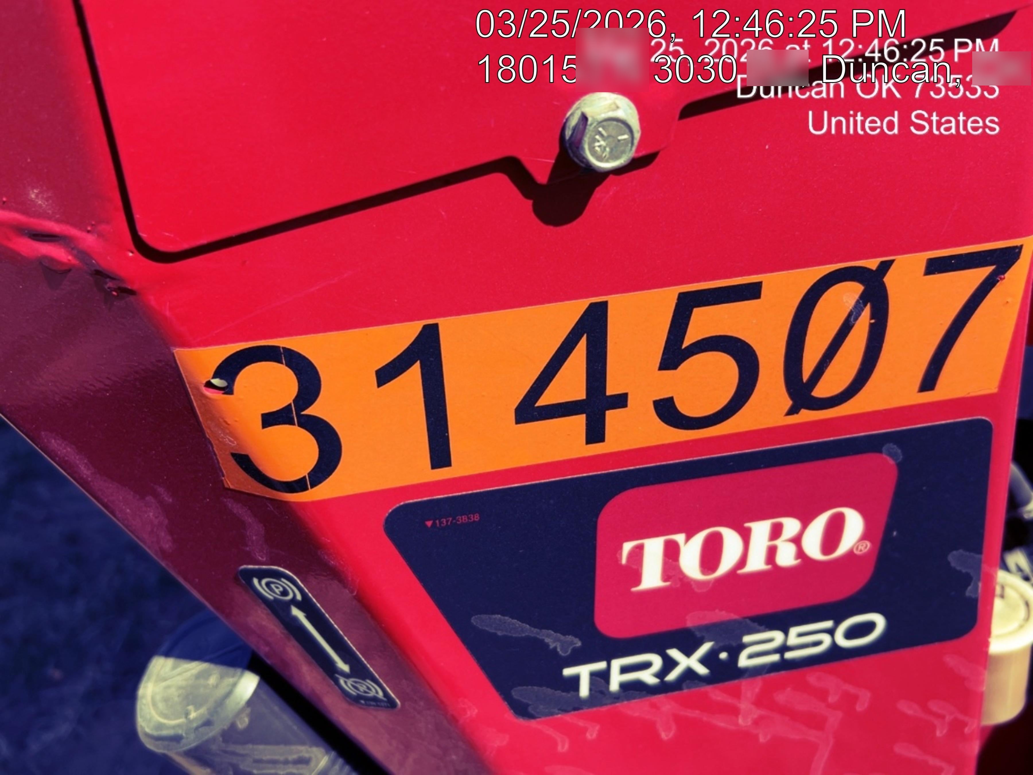 2023 TORO TRX-250