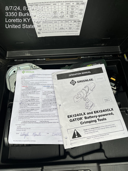 2023 GREENLEE EK1240LX11