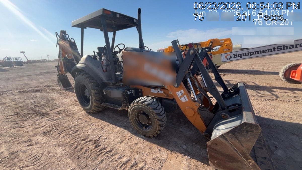 2019 Case 580N EP Canopy, 4WD, GP Front Bucket, Standard Stick, 1 Way Aux Hydraulics, ISO Controls
