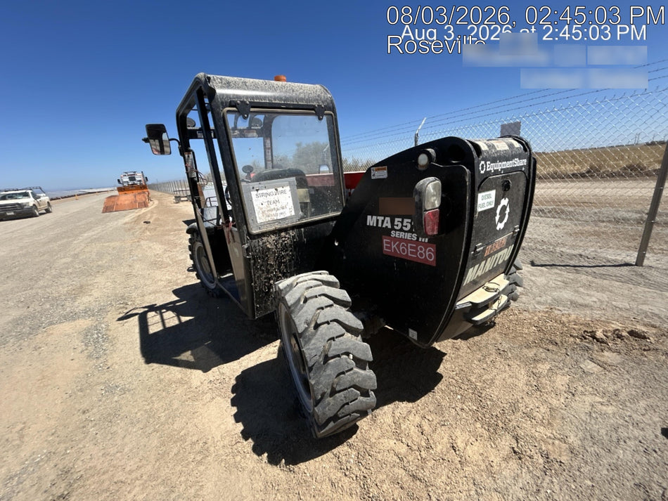 2020 Manitou MTA5519 Canopy, Solid Tires, Work Lights, Beacon, Aux Hydraulics, Back up Alarm, Mirrors, ES Keypad