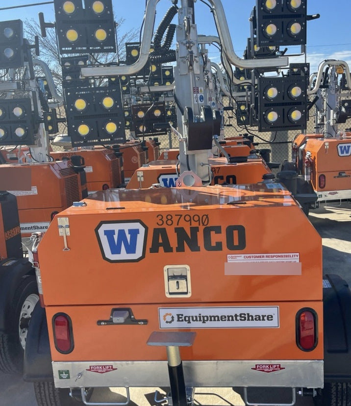 2024 Wanco WLTT-4MM4K Diesel, Deep Sea Controller, Shore Power Plug, Auto Start, (4) 350W LED Floodlights, 4kW Generator, 60 Gal Fuel Tank, 2" Ball, T3
