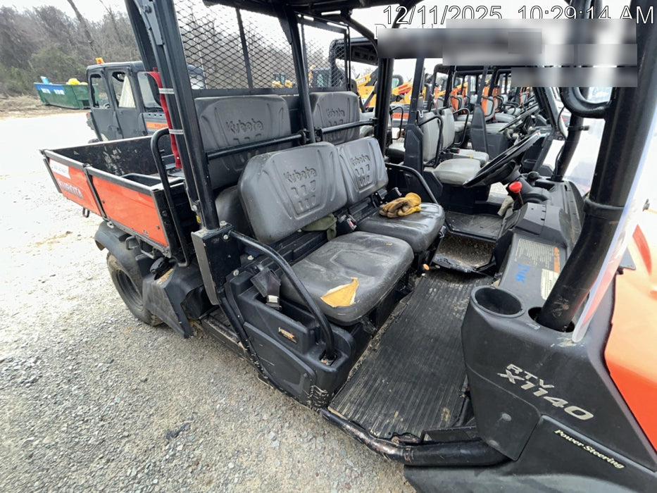 2020 Kubota RTV-X1140 4 - Seat UTV, 4WD, Canopy, Standard Rental Specs