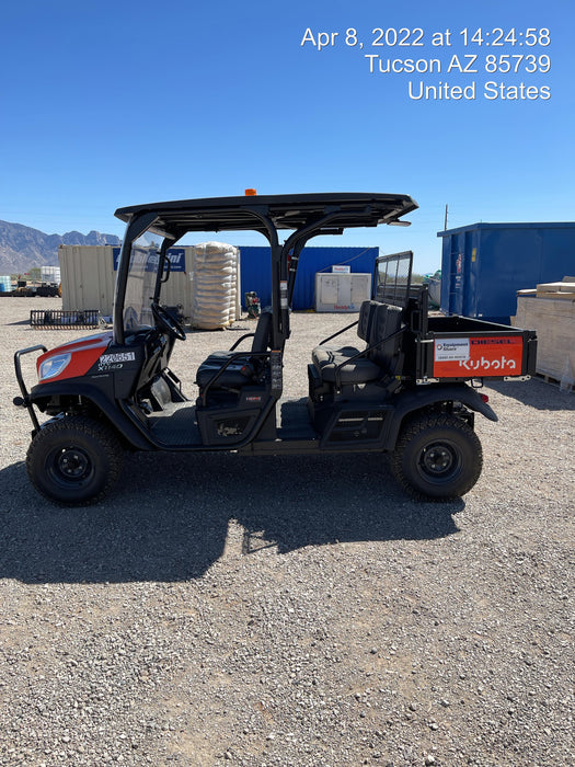 2022 Kubota RTV-X1140W-H Plastic Canopy, Windshield Acrylic Clear, LED Strobe Light, Wire Harness Kit, Back up Alarm