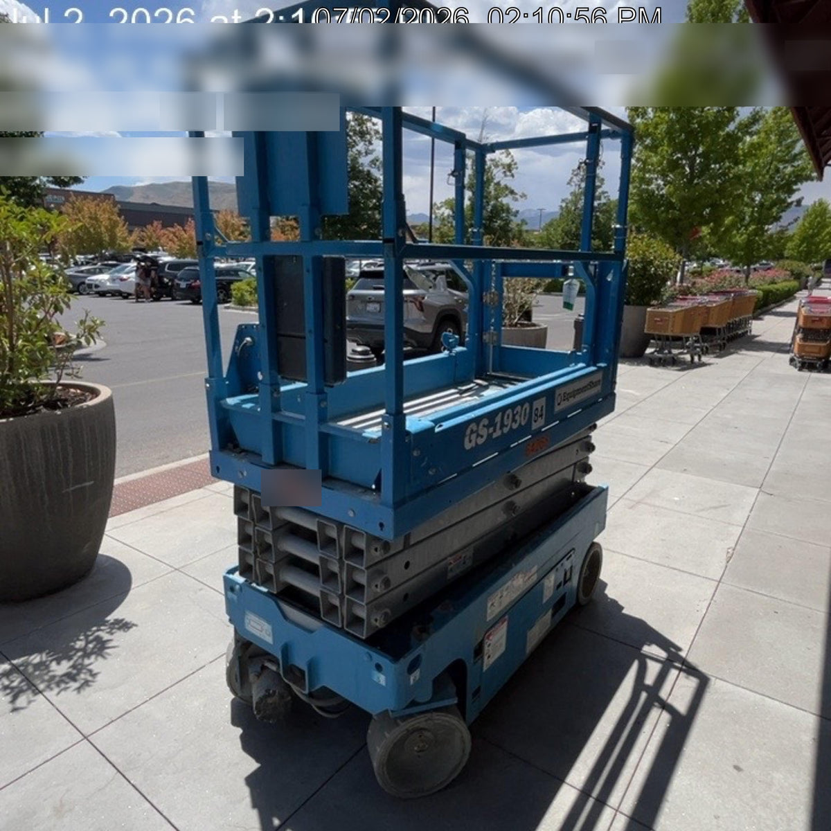 2020 Genie GS-1930 Solid Non Marking Tires, Beacon, Folding rails with half height swing gate, 800W Inverter