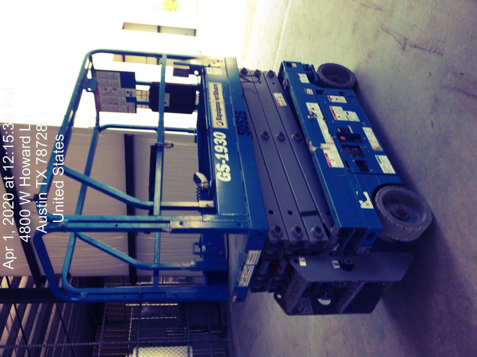 2019 Genie GS-1930 Fixed Rails with Chain Entry