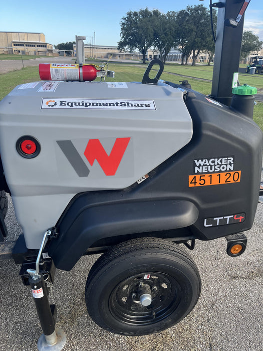 2024 Wacker Neuson LTT4 Diesel, Kohler KDW702, Deep Sea Controller, Auto Start, LED 320W, Bypass Outlet, T3