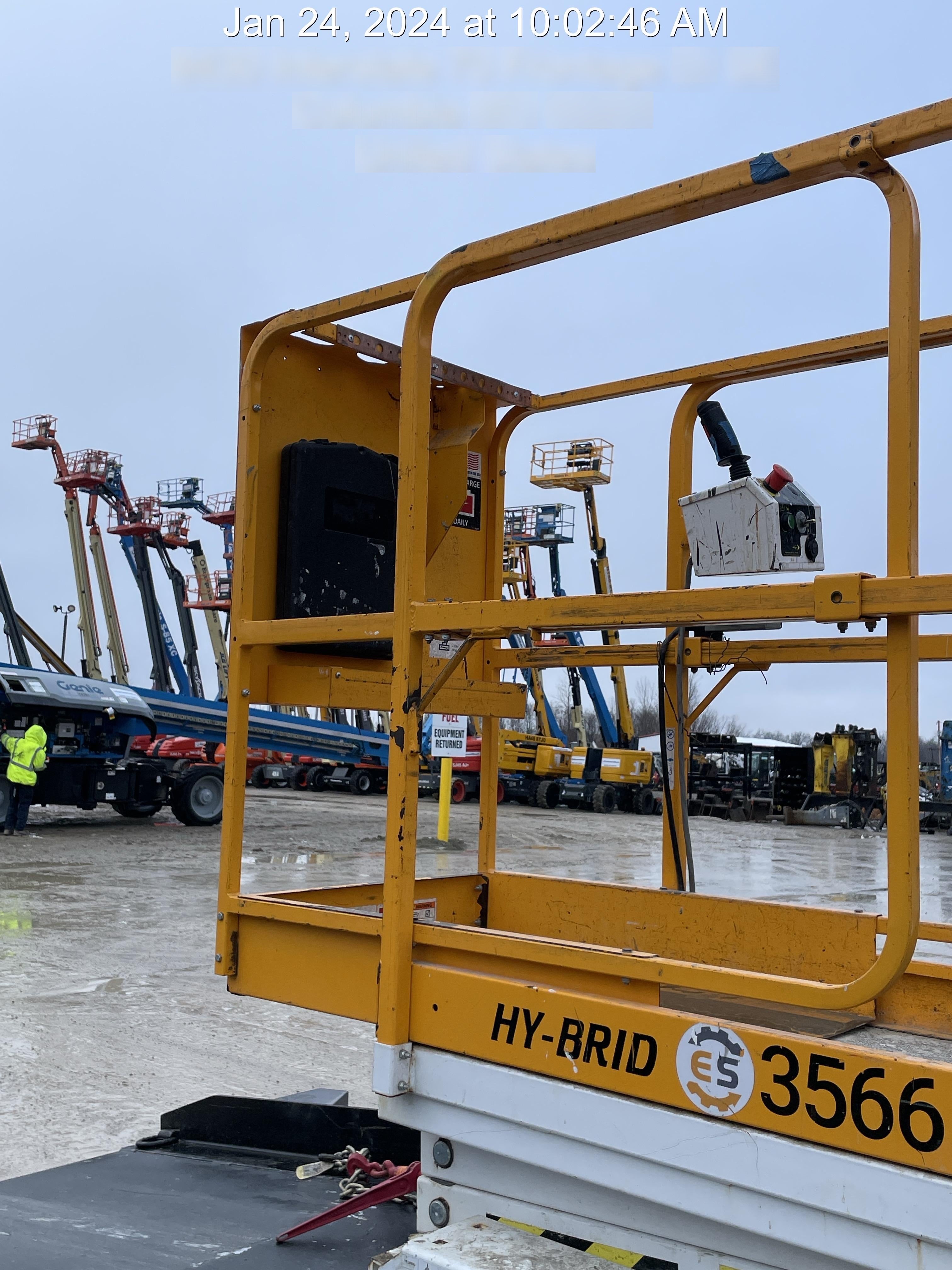Custom Equipment HB-1430 Hy-Brid Scissor Lift
Platform capacity up to 670 lbs
Working height up to 20 ft
Weighs under 1,700 lbs
Non-marking wheels