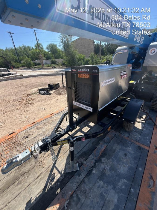 2025 Lincoln Electric LE400 Diesel, Kubota V1505, 22 HP, Trlr, Cable Rack, Light Kit, ES Decals, T3